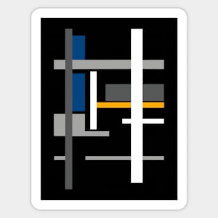 Geometric Abstract Composition Sticker
